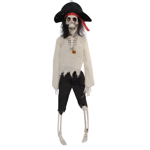 Pirate Skeleton Matt Hanging 40cm Ea