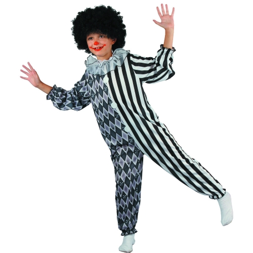 Costume Harlequin Clown Child Large Ea