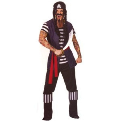 Costume Pirate Tattooed Adult Ea