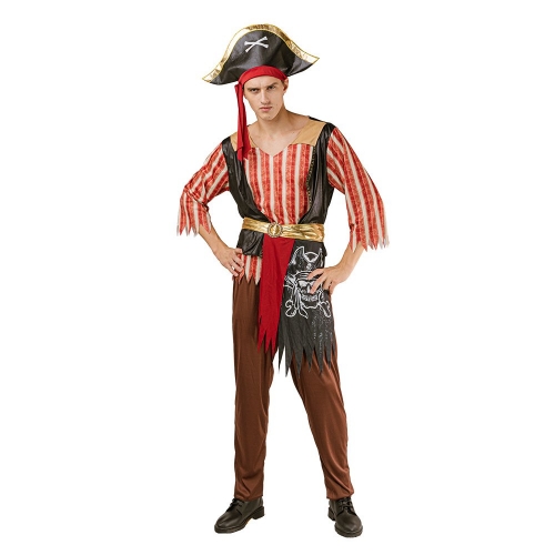 Costume Pirate Skull and Crossbones Adult Large Ea