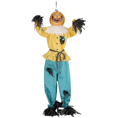 Scarecrow Pumpkin Johnny Animated Standing 1.8m EA LIMITED STOCK