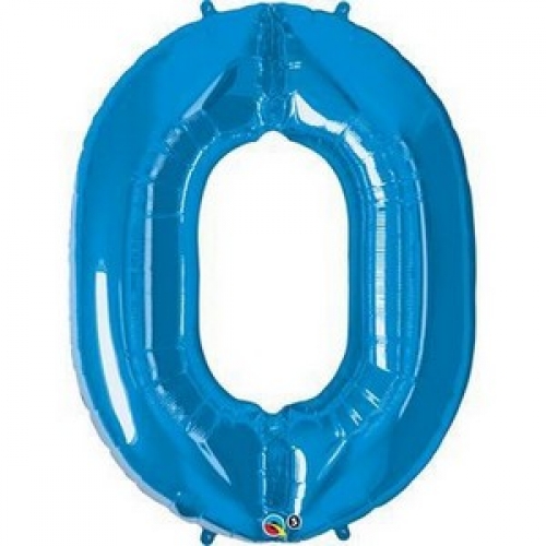 Balloon Foil Megaloon 86cm Zero Blue Ea