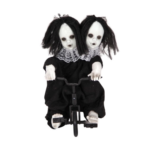 Doll Twins Danni & Michelle on Tricycle Animated 30cm Ea