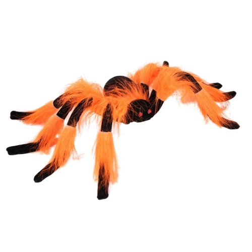 Spider Furry Orange & Black 75cm Ea