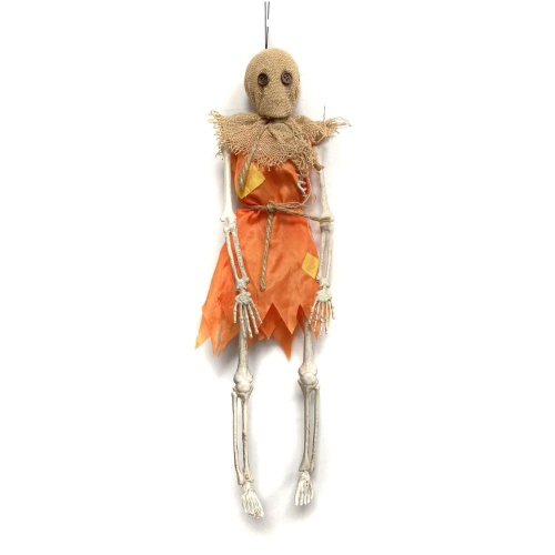 Skeleton Girl Hooded Tegan Hanging 40cm Ea