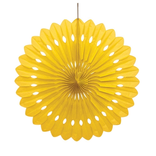 Decorative Fan 40cm Sunflower Yellow ea