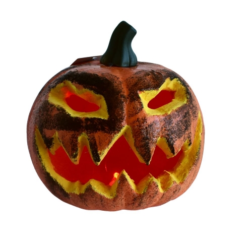 Pumpkin Orange with LED Eyes 16cm Ea