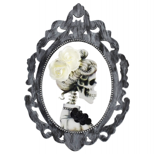 Picture Skeleton Bride Hanging 45cm Ea LIMITED STOCK