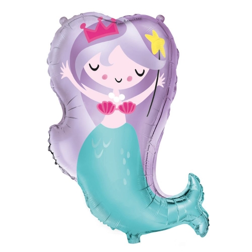 Balloon Foil SuperShape 78cm Mermaid Ea