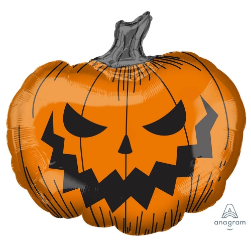 Balloon Foil SuperShape Halloween Pumpkin 73cm Ea