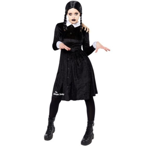 Costume Addams Family Wednesday Adult Medium Large Ea