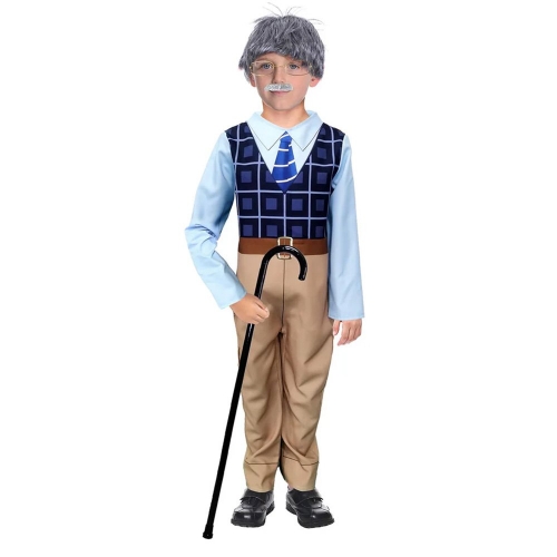 Costume Grandpa Blue Child Small Ea