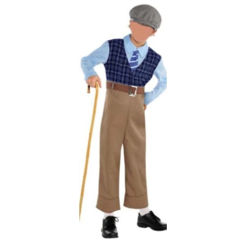 Costume Grandpa Blue Child Small Ea