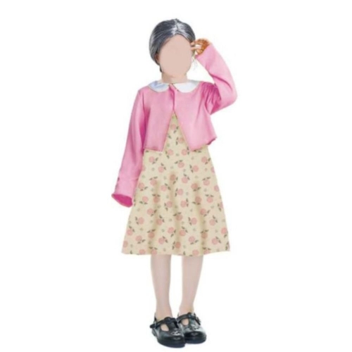 Costume Old Lady Child Small Ea